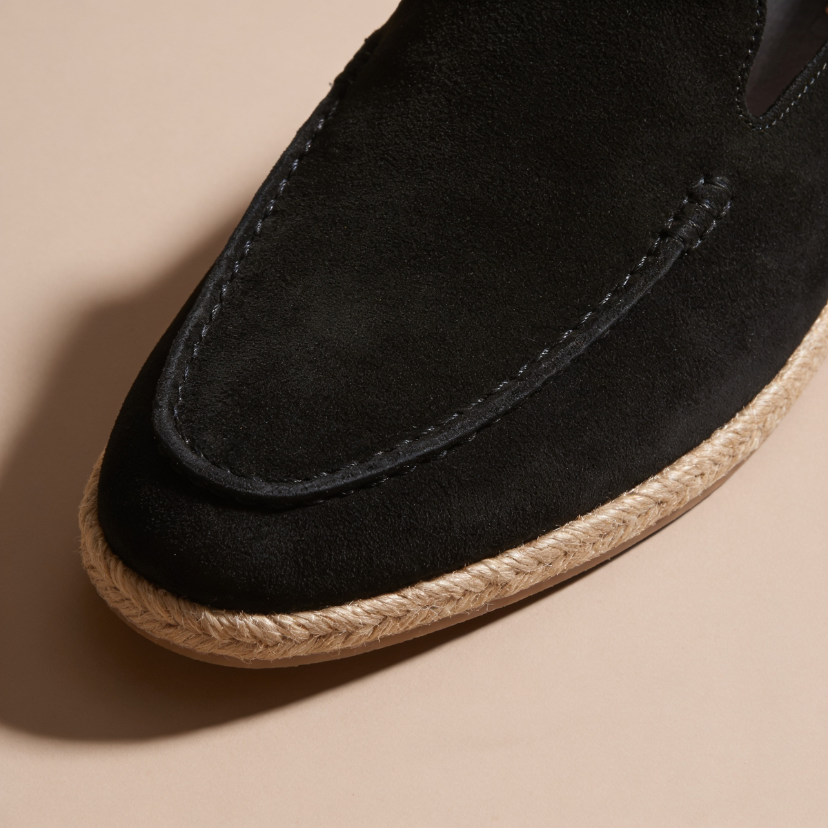 Men's Suede Espadrille Loafers - Summer Slip-On Shoes
