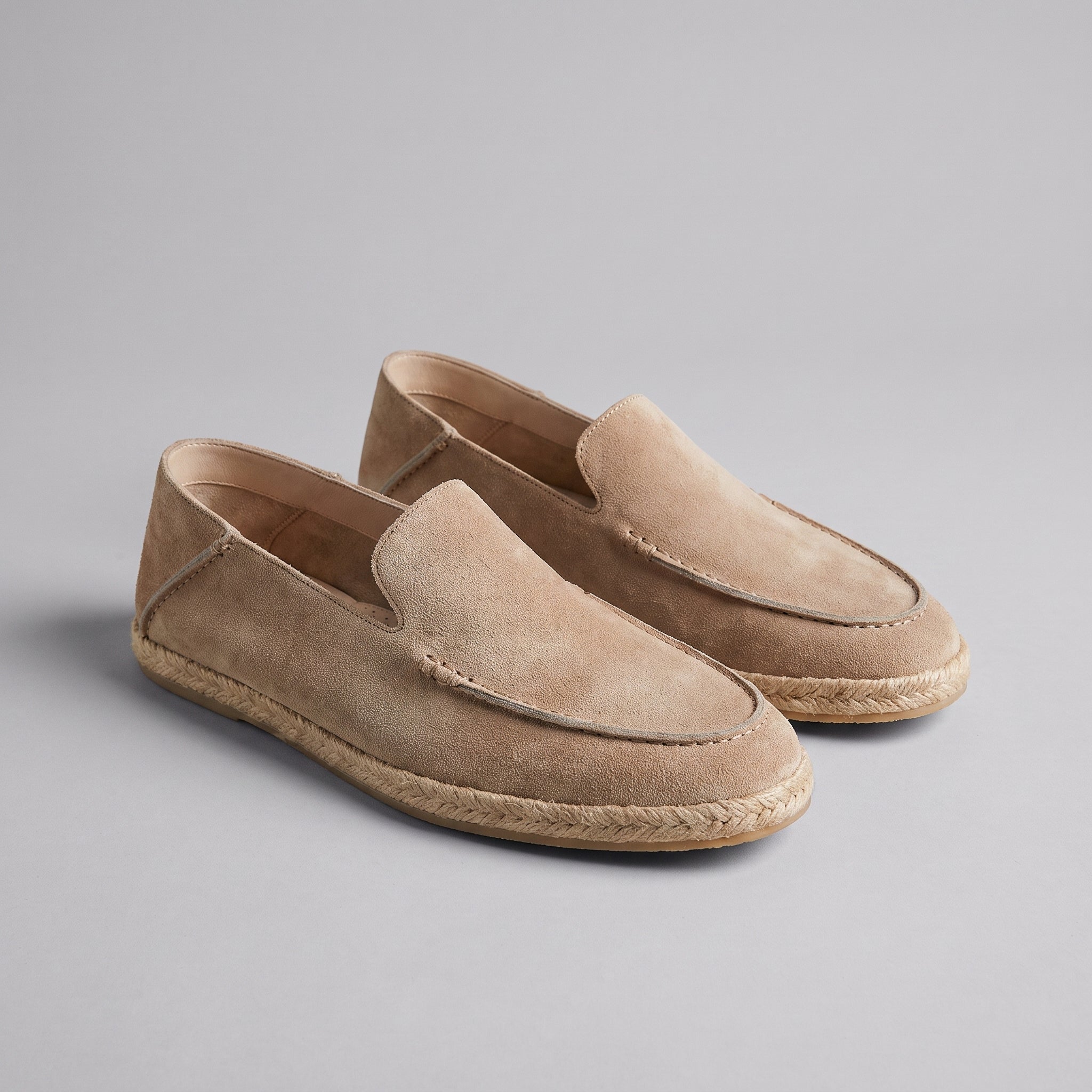 Men's Suede Espadrille Loafers - Summer Slip-On Shoes