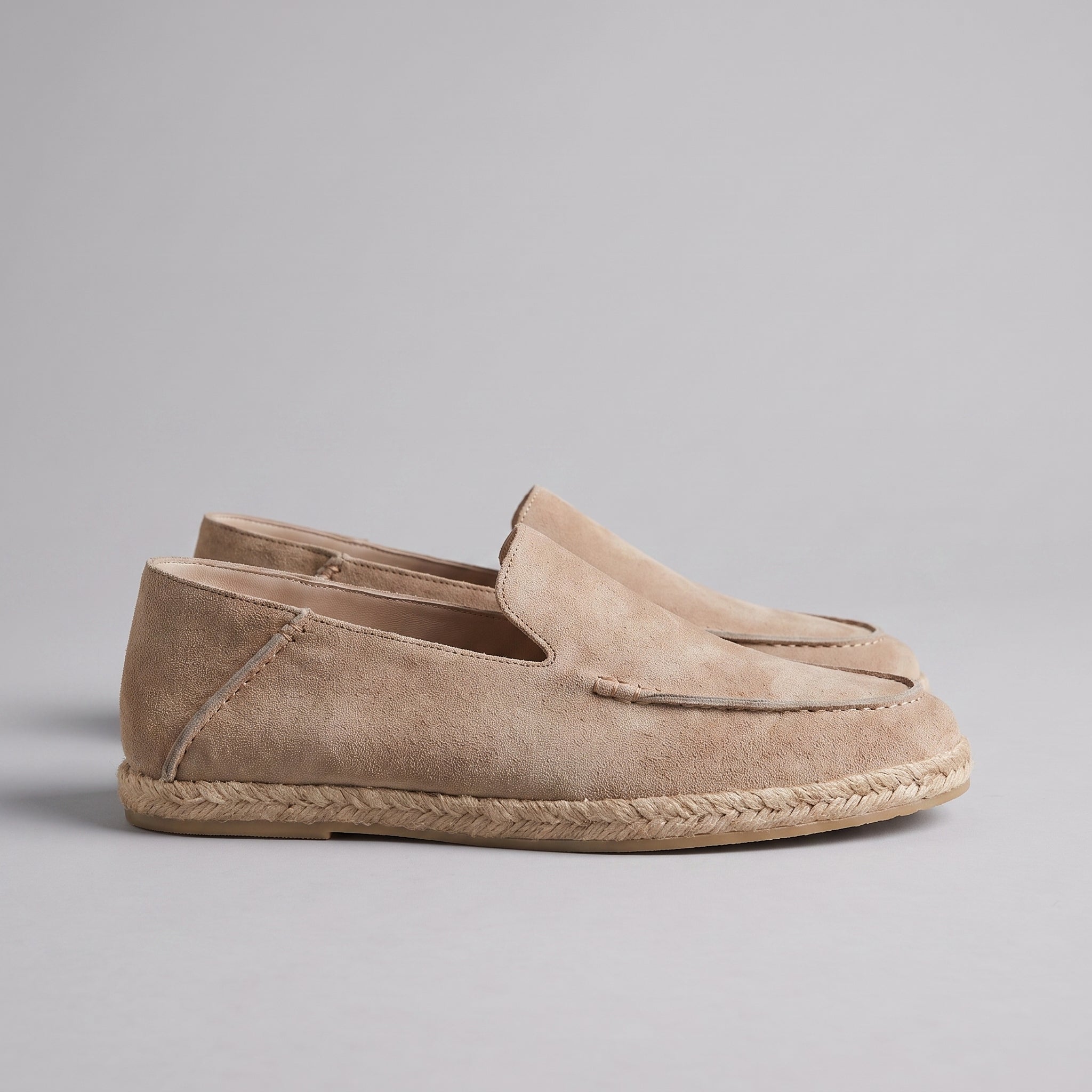 Men's Suede Espadrille Loafers - Summer Slip-On Shoes