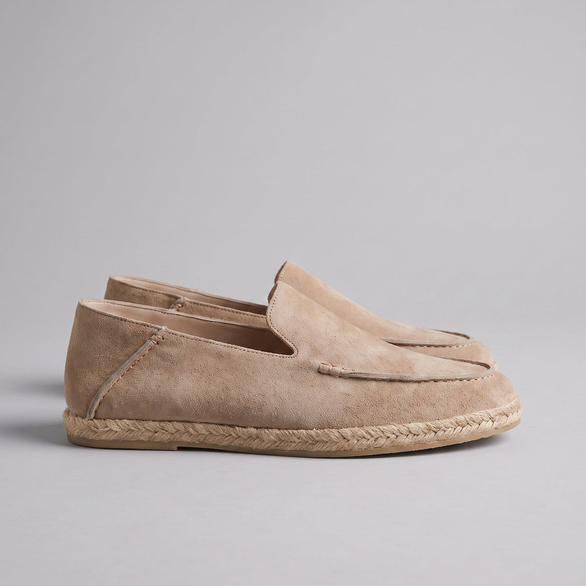 Men's Suede Espadrille Loafers - Summer Slip-On Shoes