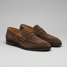 Men's Suede Penny Loafers Smart Casual Slip-On Shoes