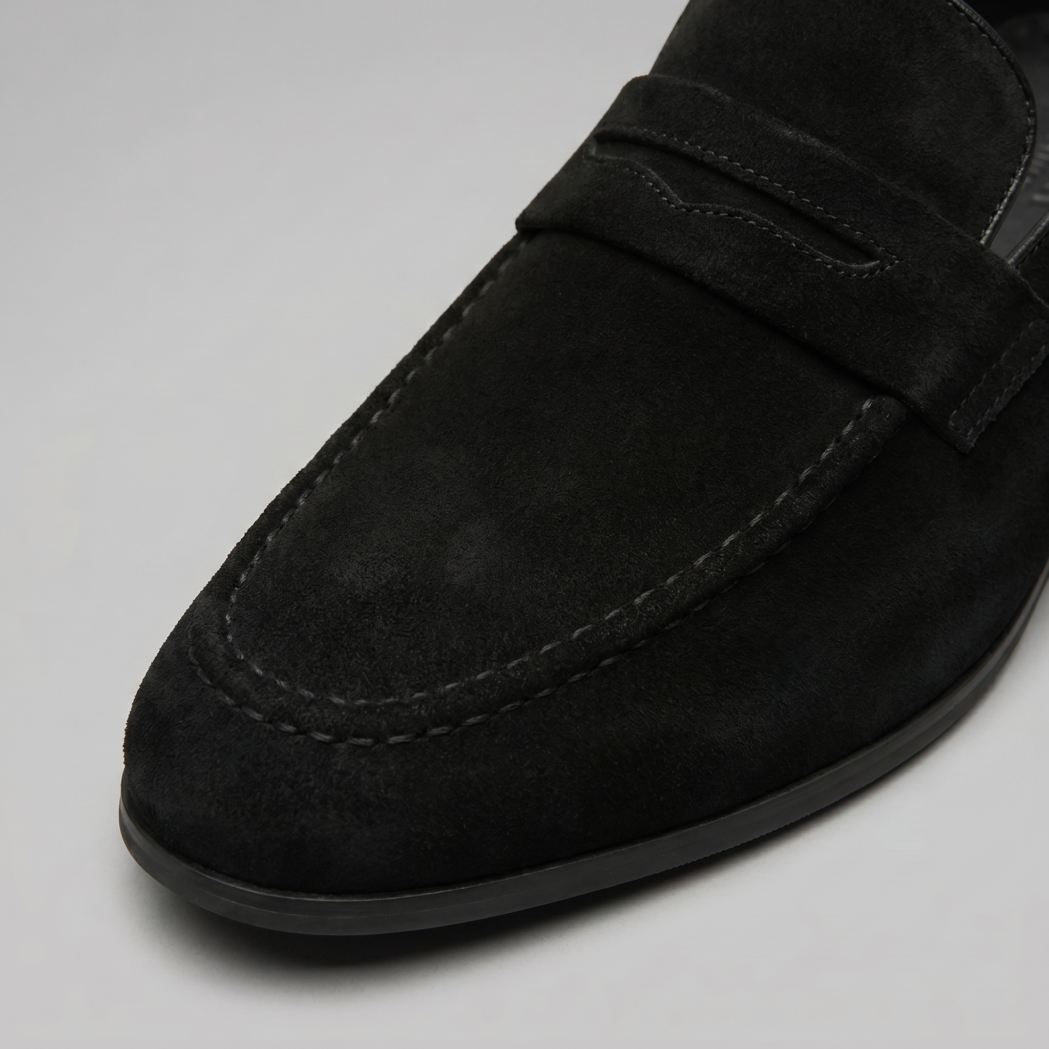 Men's Suede Penny Loafers Smart Casual Slip-On Shoes