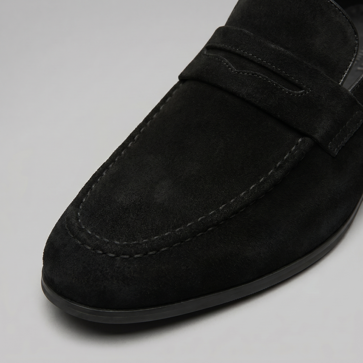 Men's Suede Penny Loafers Smart Casual Slip-On Shoes