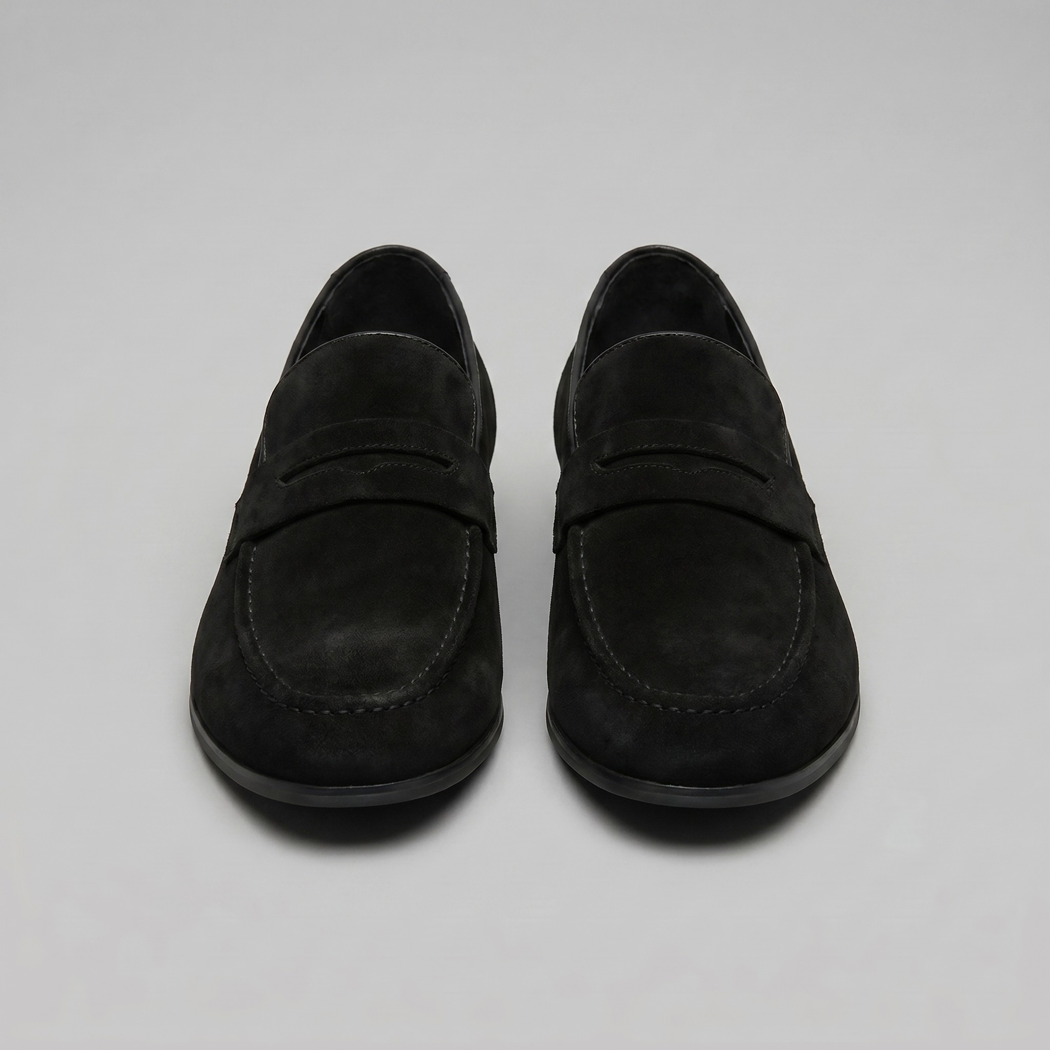 Men's Suede Penny Loafers Smart Casual Slip-On Shoes