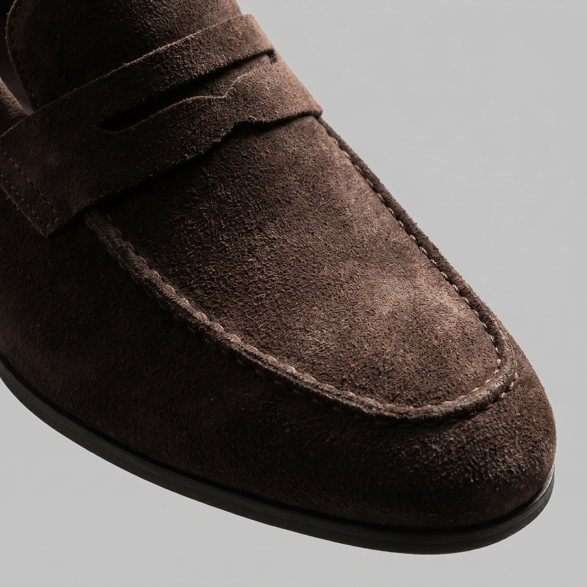 Men's Suede Penny Loafers Smart Casual Slip-On Shoes