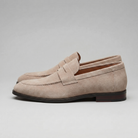 Men's Suede Penny Loafers Smart Casual Slip-On Shoes