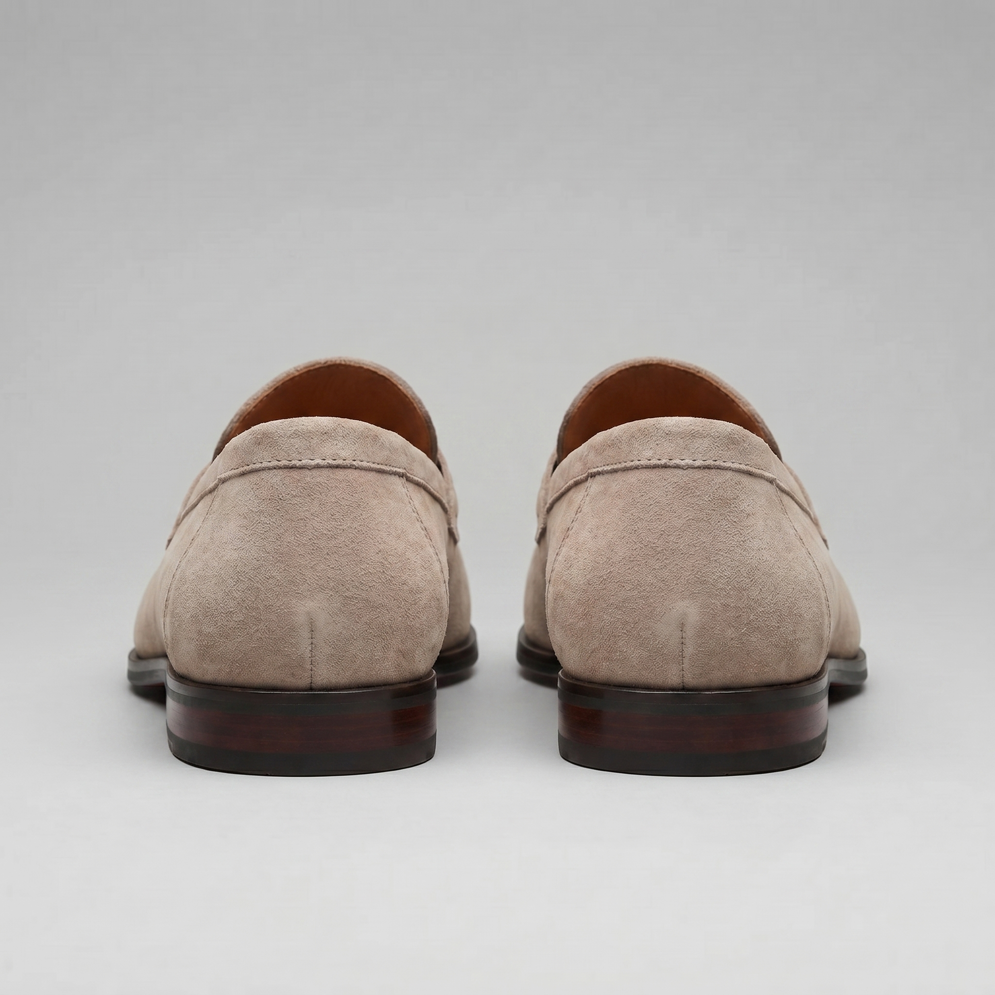 Men's Suede Penny Loafers Smart Casual Slip-On Shoes