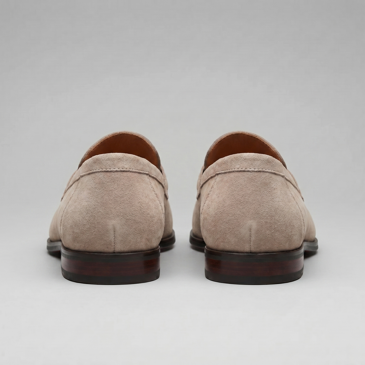 Men's Suede Penny Loafers Smart Casual Slip-On Shoes