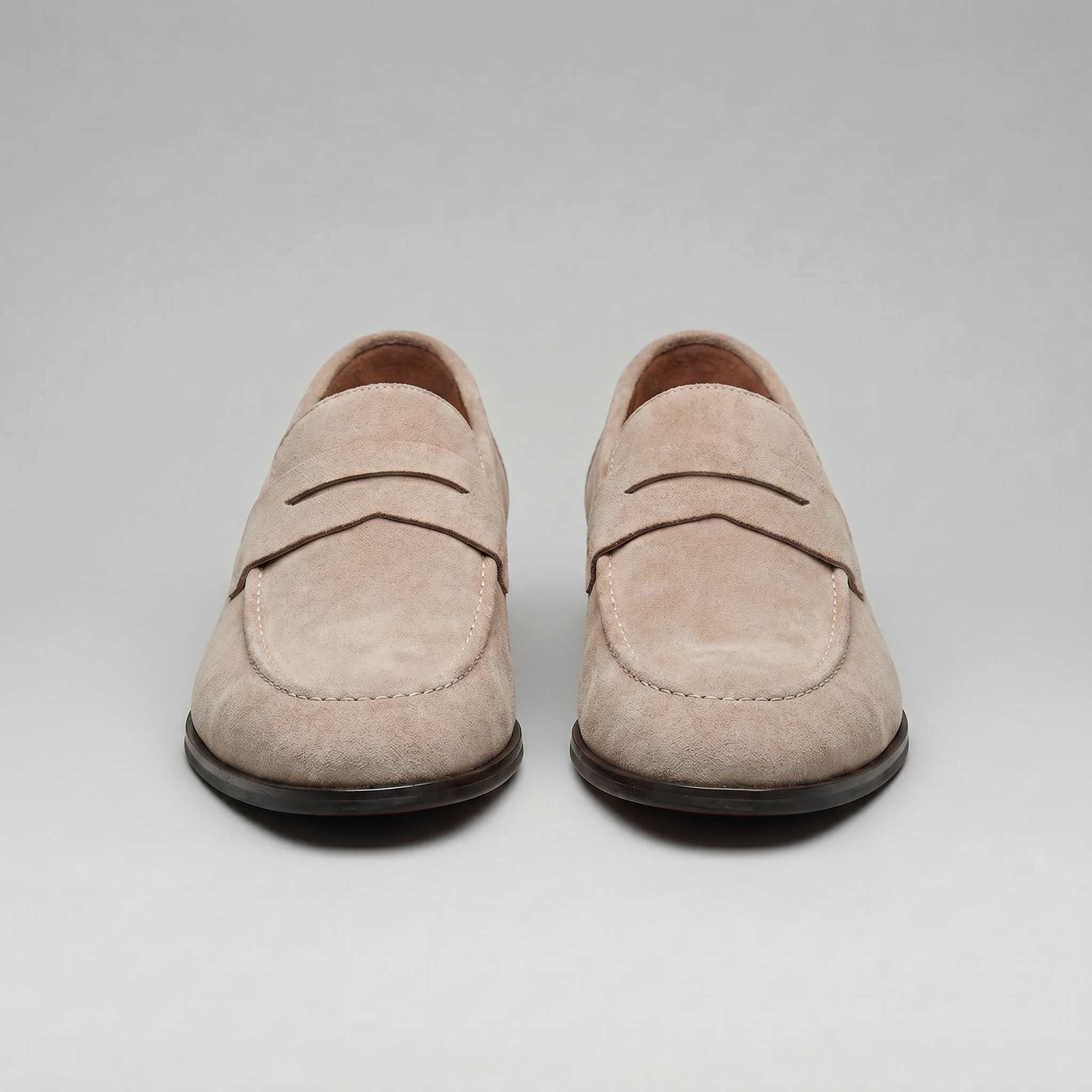 Men's Suede Penny Loafers Smart Casual Slip-On Shoes