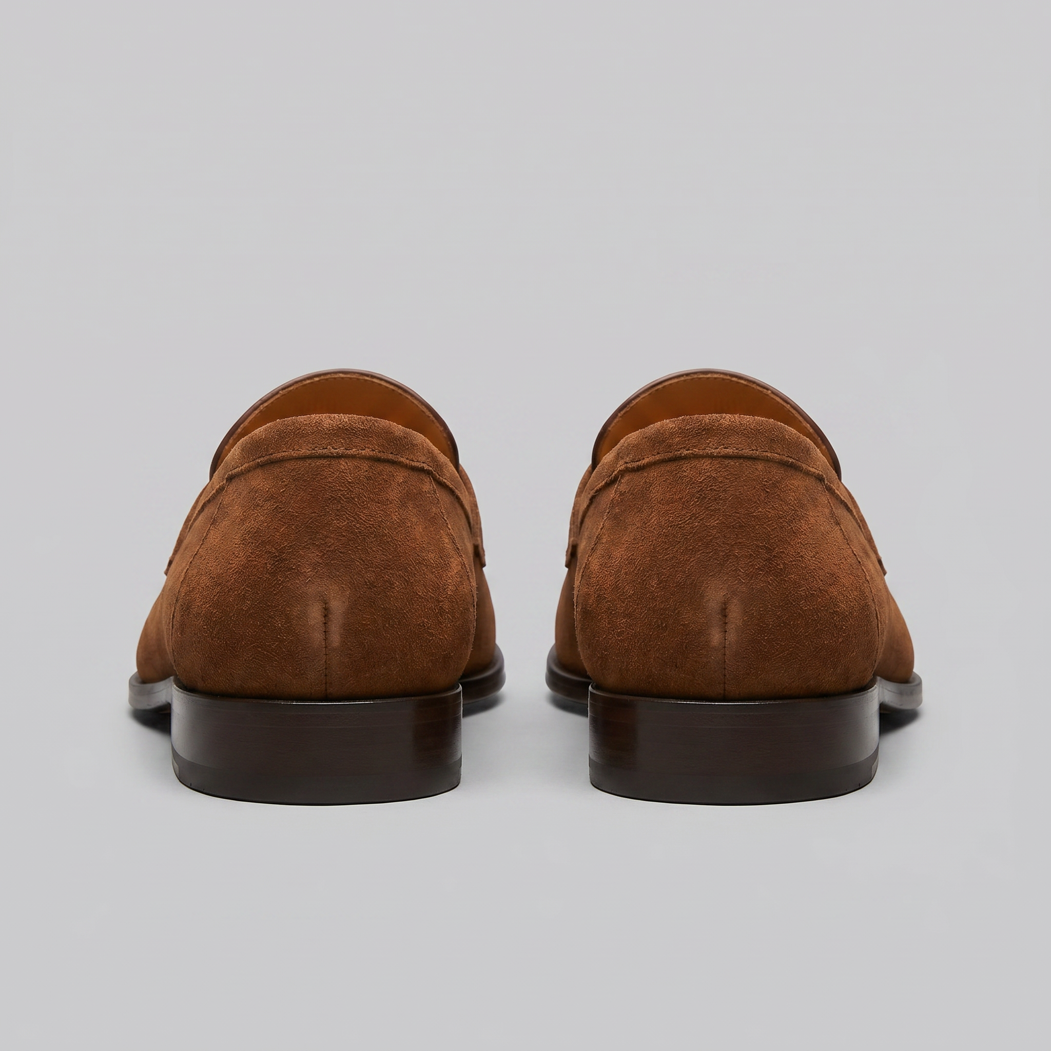 Men's Suede Penny Loafers Smart Casual Slip-On Shoes