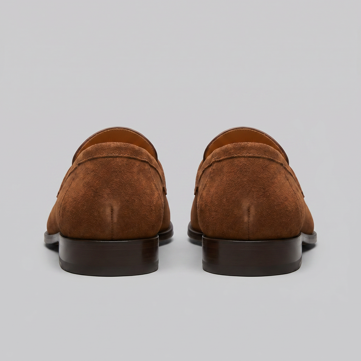 Men's Suede Penny Loafers Smart Casual Slip-On Shoes
