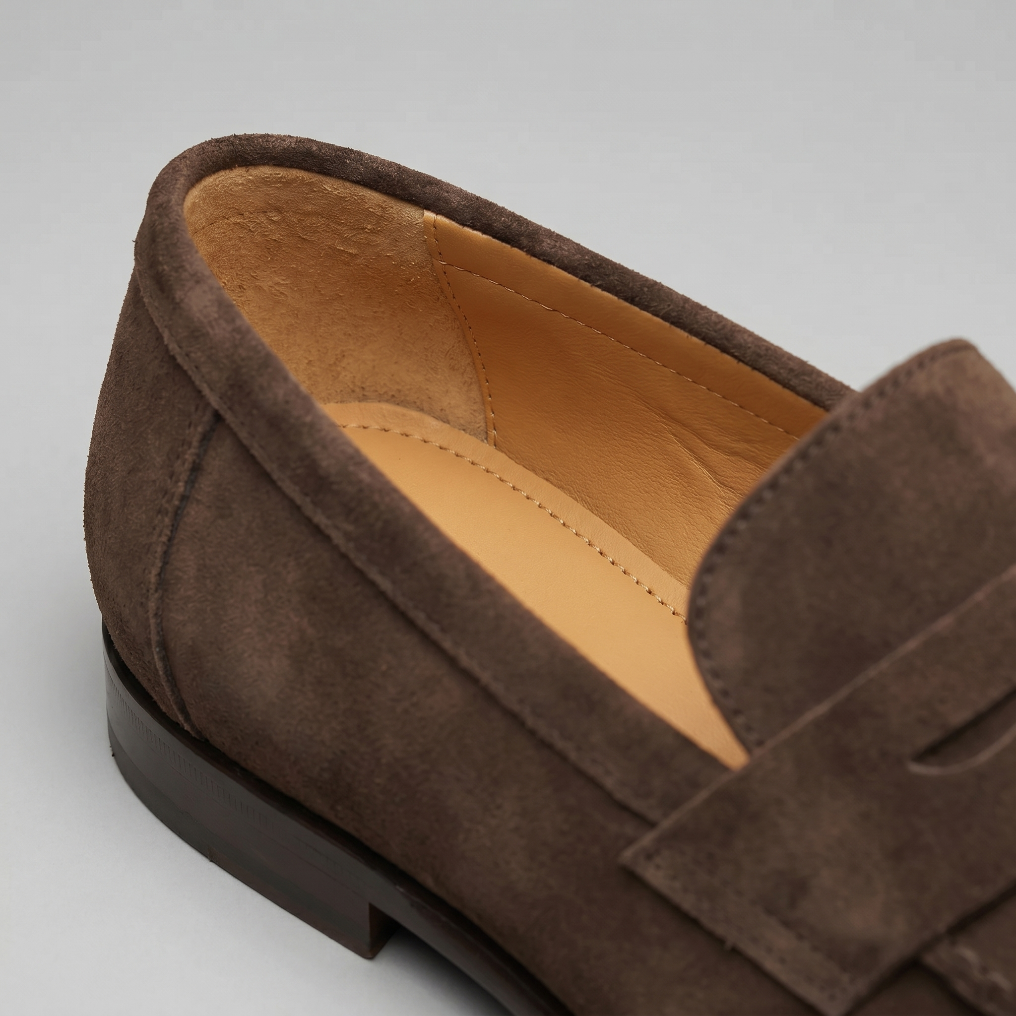 Men's Suede Penny Loafers Smart Casual Slip-On Shoes