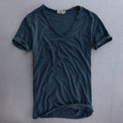 t-shirt heren basic in donkerblauw voor heren