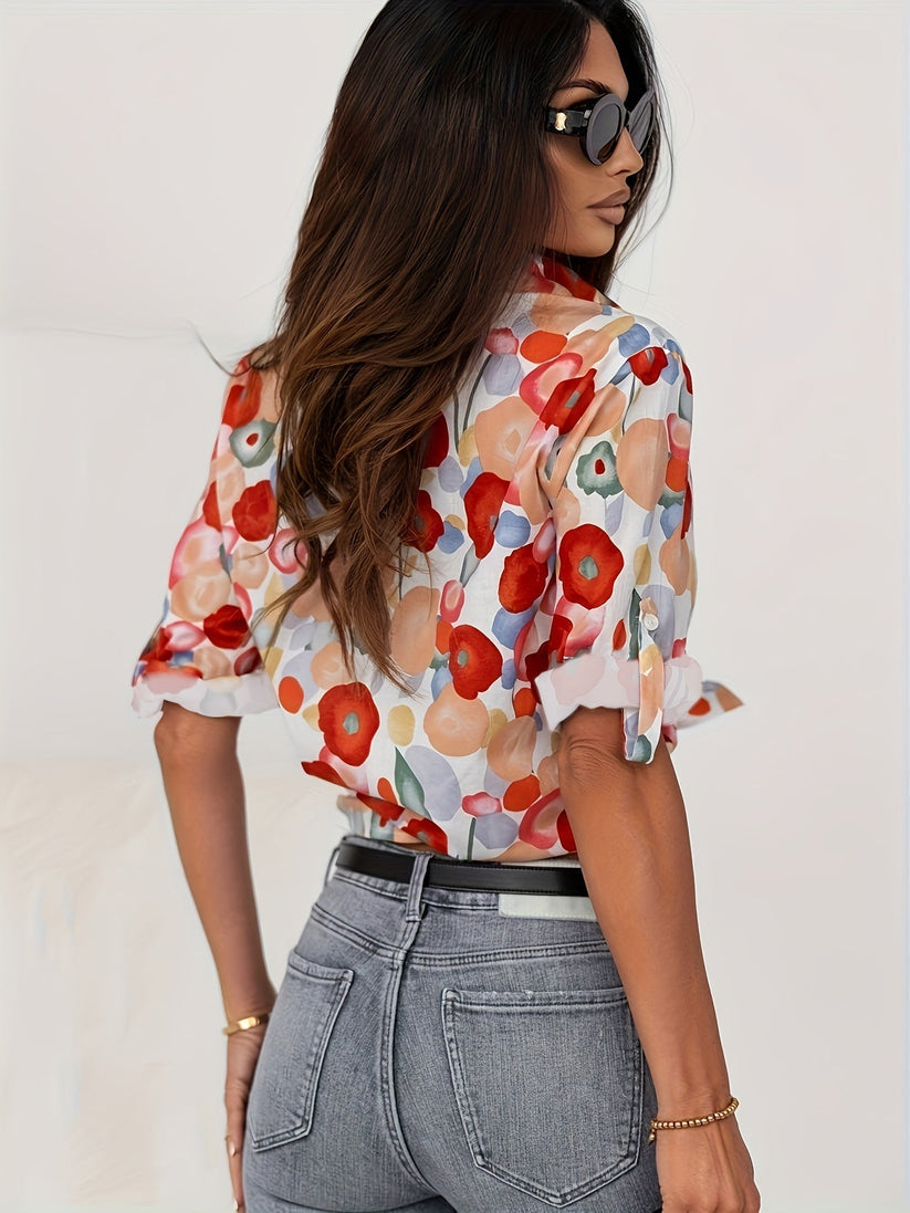 Hannah - Bloemen Blouse