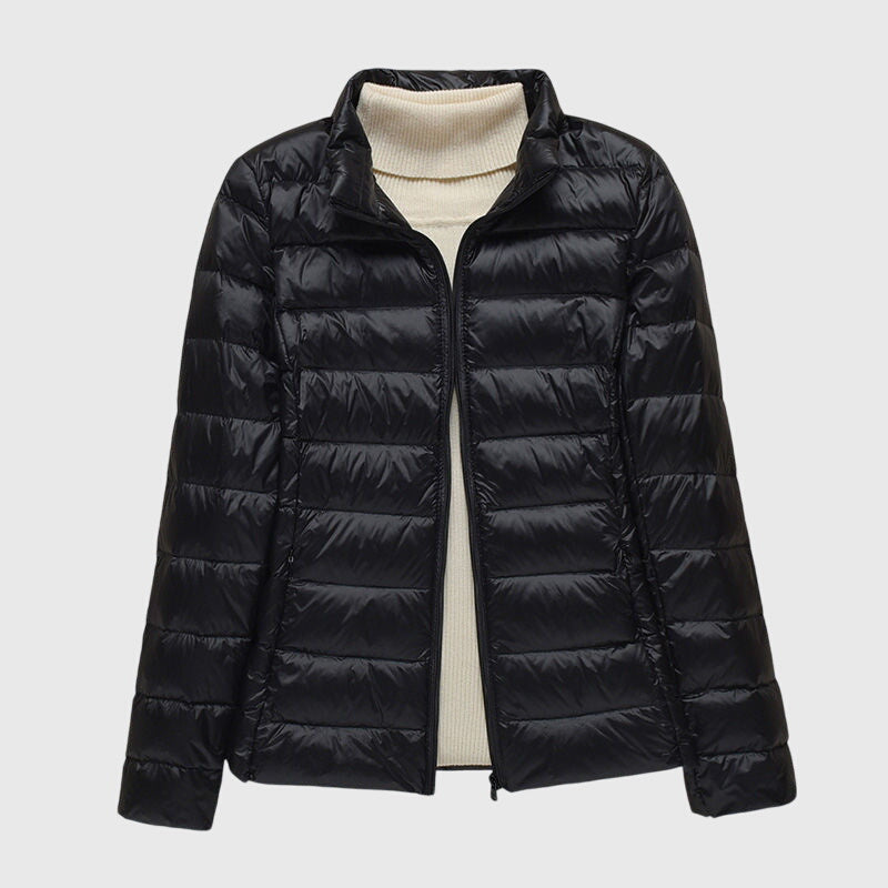 Women's Ultra-Light Quilted Puffer Jacket - Wind & Water Resistant