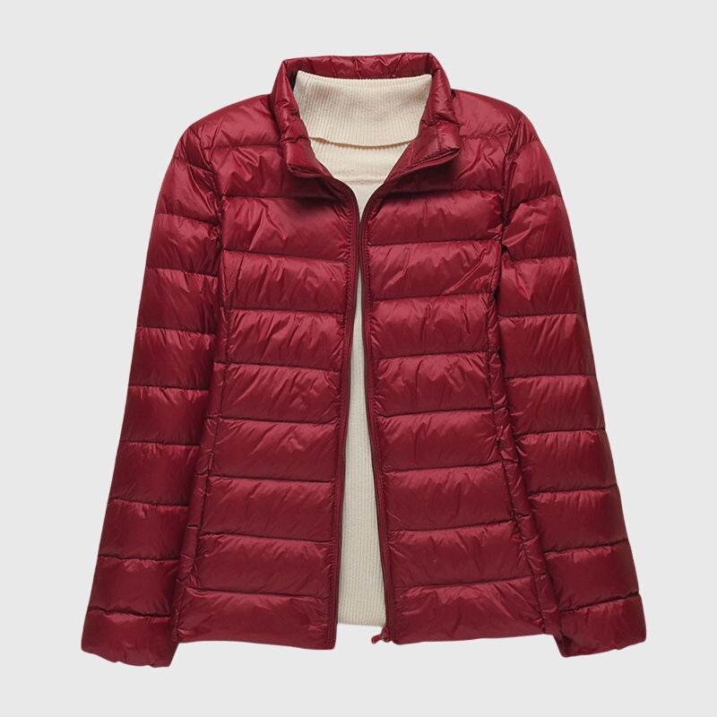 Women's Ultra-Light Quilted Puffer Jacket - Wind & Water Resistant