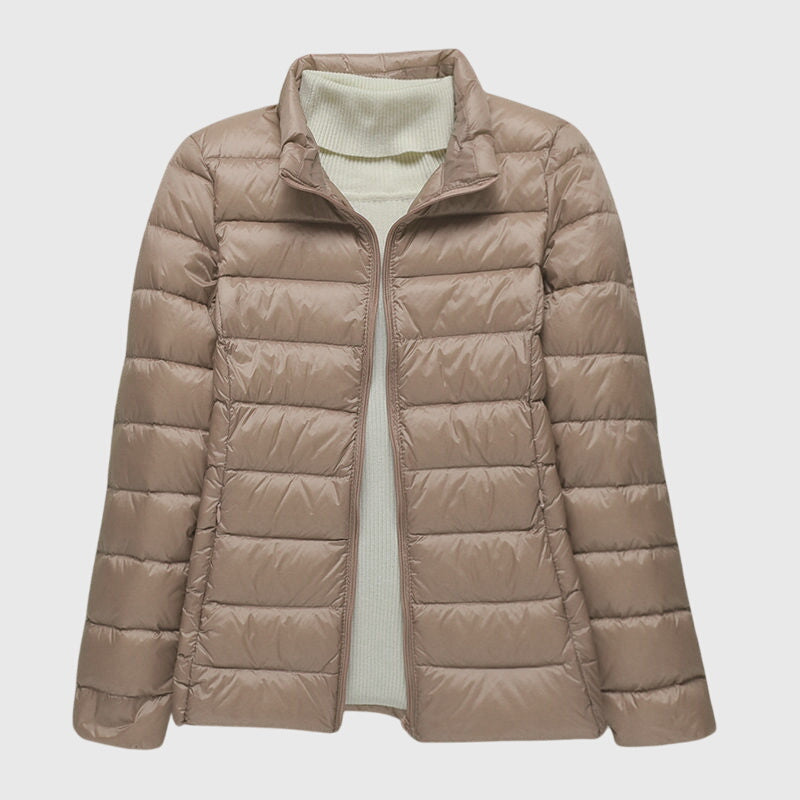 Women's Ultra-Light Quilted Puffer Jacket - Wind & Water Resistant
