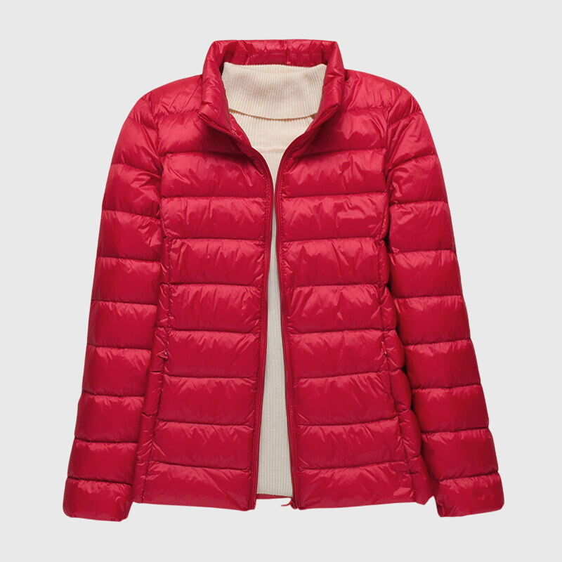 Women's Ultra-Light Quilted Puffer Jacket - Wind & Water Resistant