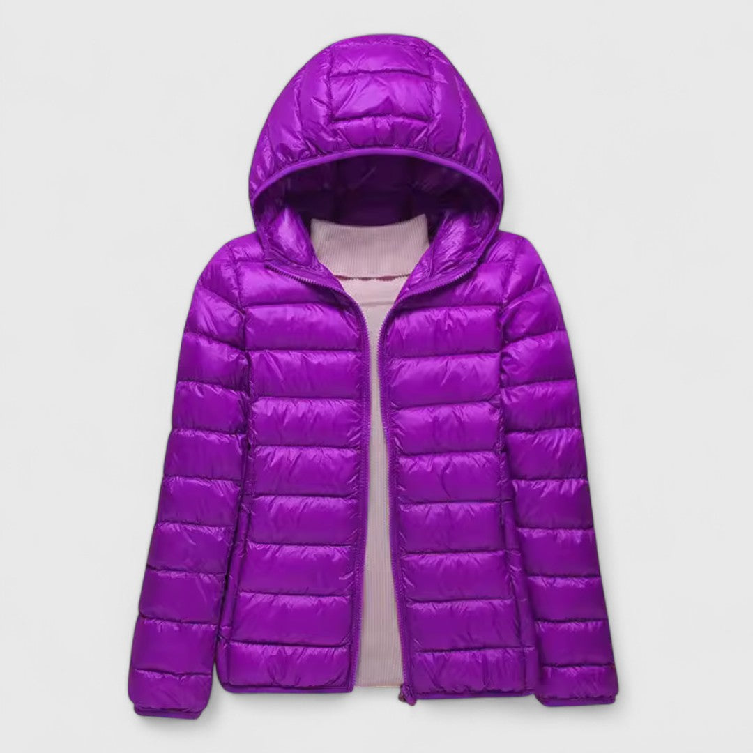 Women's Ultra-Light Quilted Puffer Jacket - Wind & Water Resistant