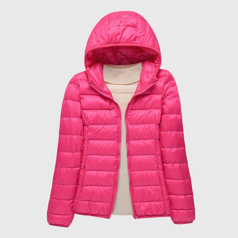 Women's Ultra-Light Quilted Puffer Jacket - Wind & Water Resistant
