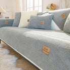 Sherpa Fleece Sofa Cover - Soft, Non-Slip Couch Throw