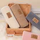 Sherpa Fleece Sofa Cover - Soft, Non-Slip Couch Throw