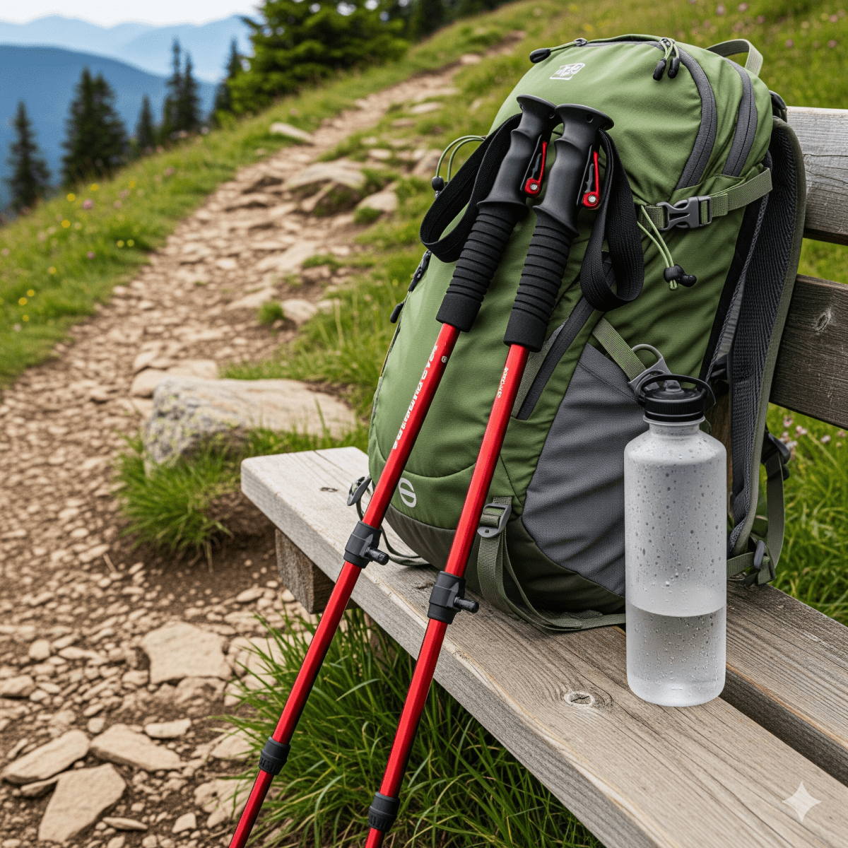 Adjustable Hiking Poles – Lightweight Aluminum Trekking Sticks