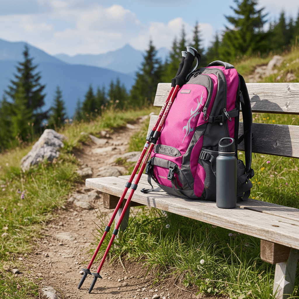 Adjustable Hiking Poles – Lightweight Aluminum Trekking Sticks