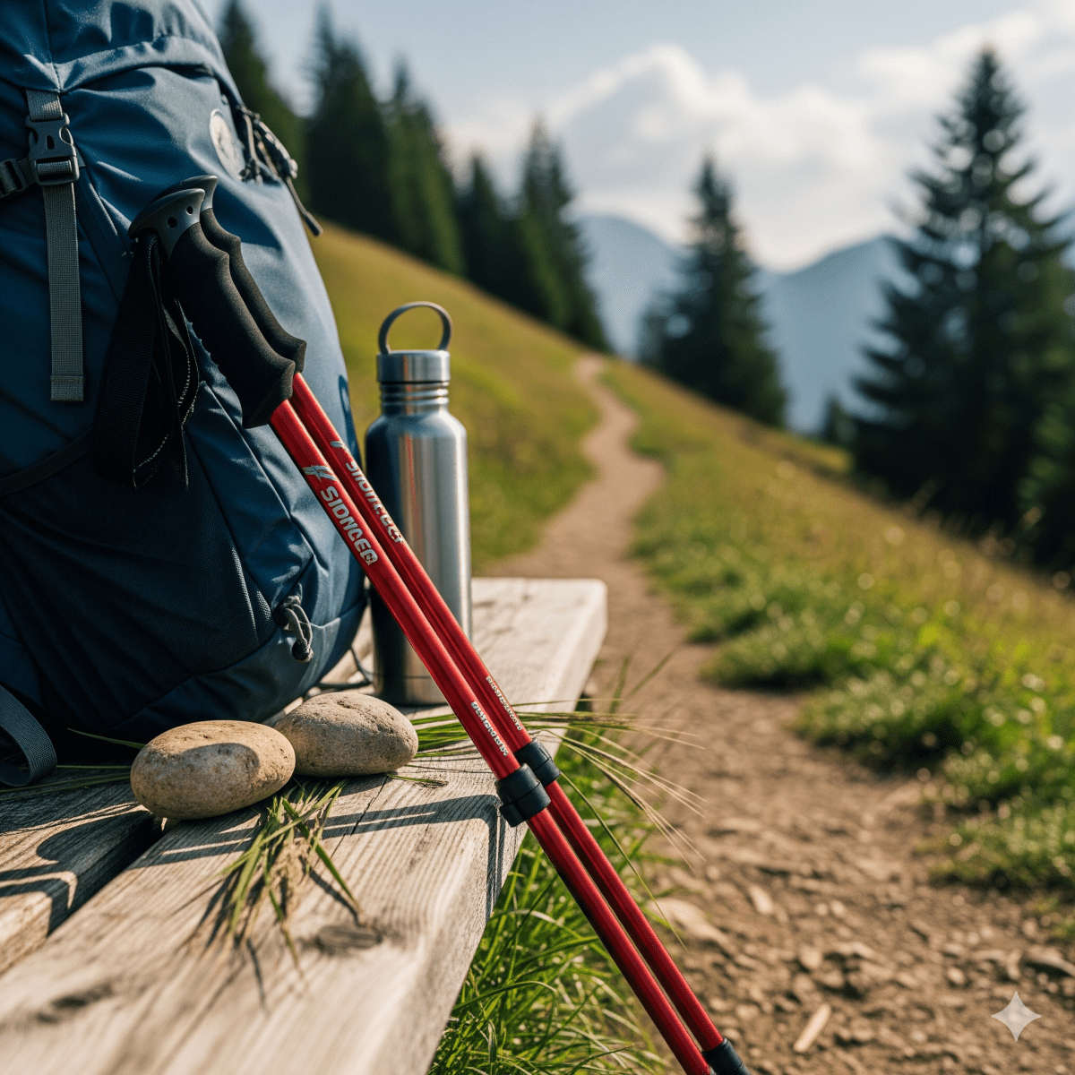 Adjustable Hiking Poles – Lightweight Aluminum Trekking Sticks