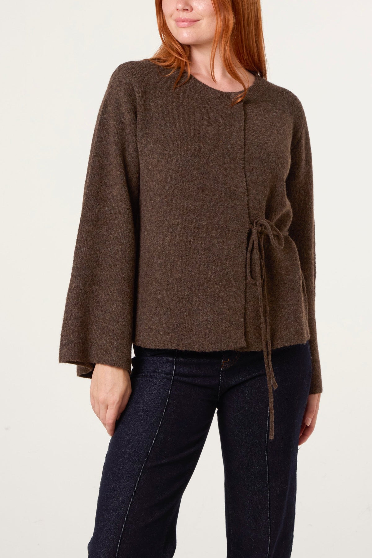 Women's Soft Touch Cardigan with Side Tie Detail