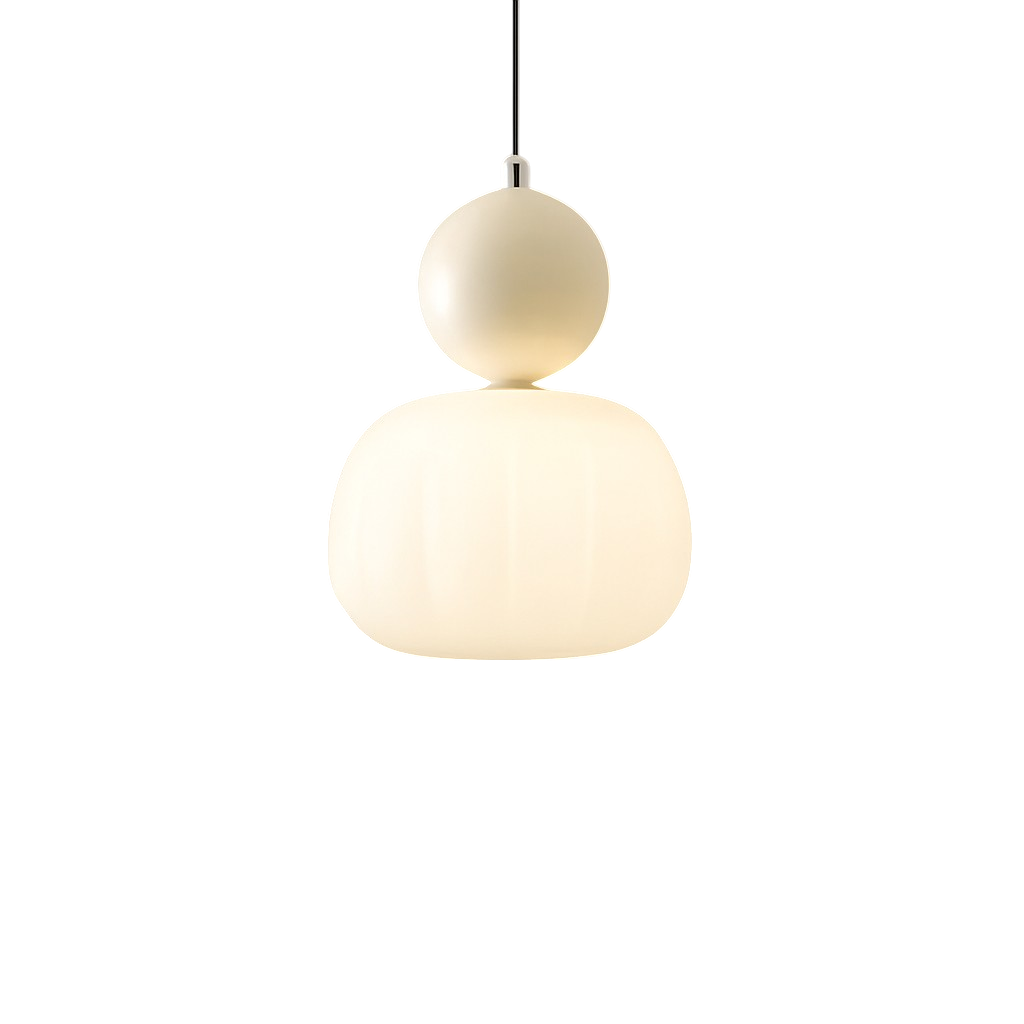 Art Deco Pendant Light - Acrylic Globe Shade Ceiling Lamp