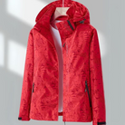 Women's Waterproof Windbreaker Jacket with Zip Closure - Lightweight Rain Coat