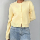 Oda Cropped Button Front Cardigan_2