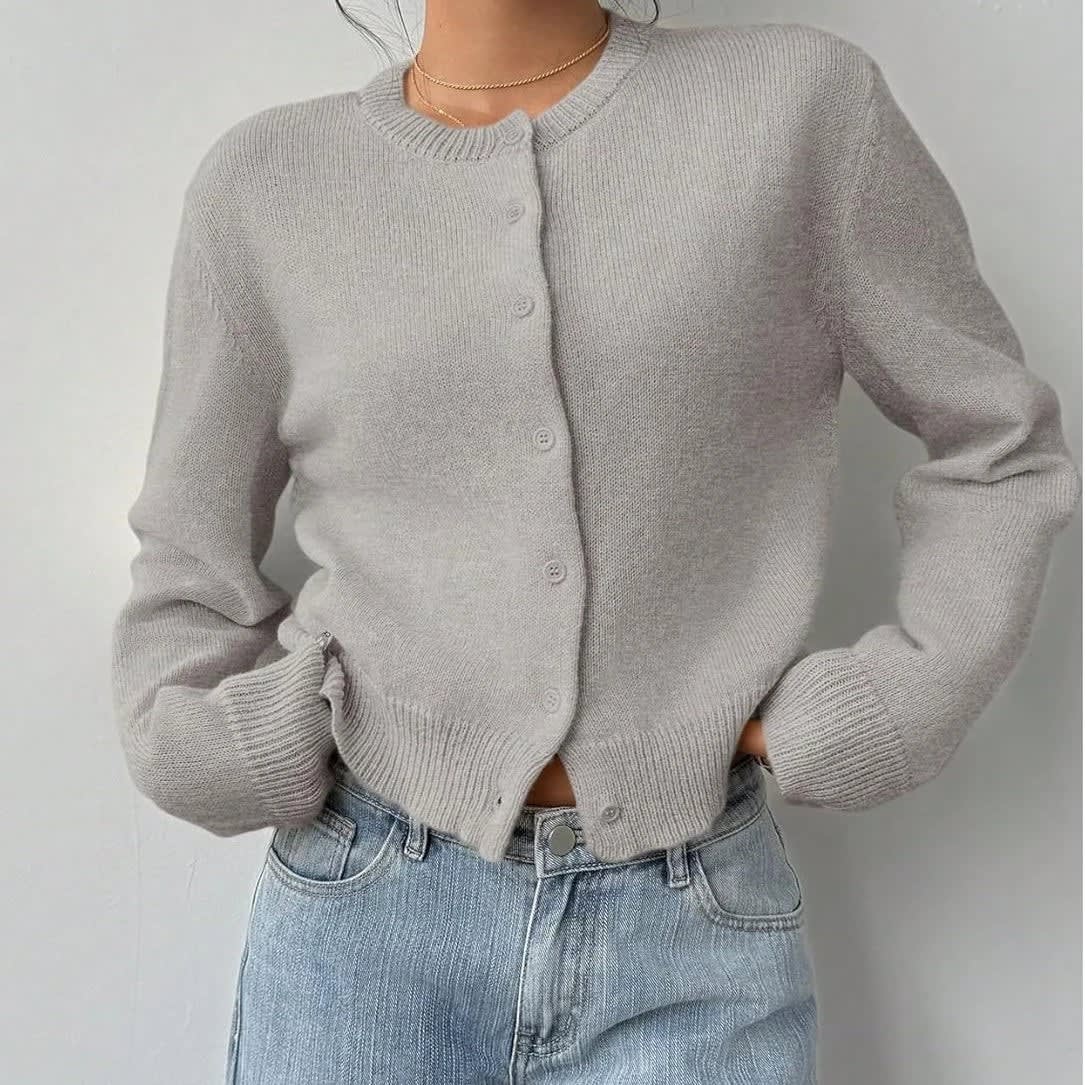 Oda Cropped Button Front Cardigan_6