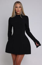 Women's High Neck Mini Dress