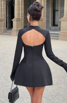 Women's High Neck Mini Dress