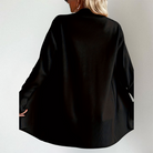 Women's Open Front Knit Cardigan with Long Sleeves