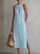Women's Round Neck Midi Dress