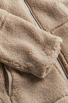 Women's Winter Coat Relaxed Fit Teddy Fleece Zip-Up Jacket