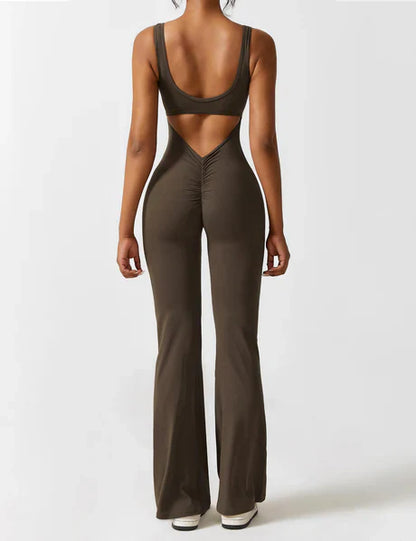 Viral V-Back Scrunch Jumpsuit