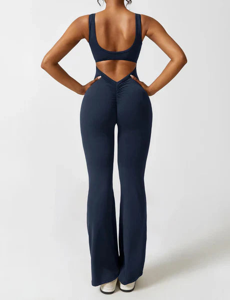 Viral V-Back Scrunch Jumpsuit