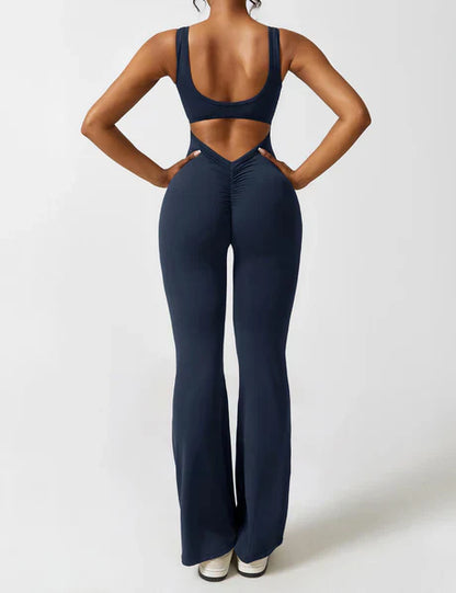 Viral V-Back Scrunch Jumpsuit
