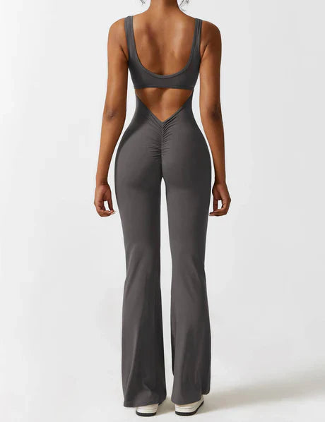 Viral V-Back Scrunch Jumpsuit
