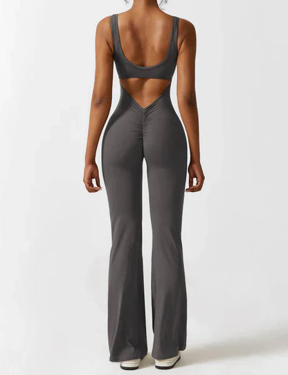 Viral V-Back Scrunch Jumpsuit