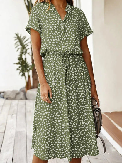 Flora | Dames Midi Jurk, Lichtgewicht en Elegant voor de Zomer